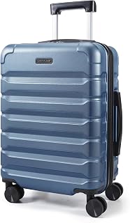 LIGHT FLIGHT Carry On Luggage 22x14x9 Airline Approved Suitcase, Royal Blue | 20 Expandable Carry On Suitcases with Wheels, Lightweight Luggage, Durable Hard Shell Rolling Suit Case for Men Women Travel