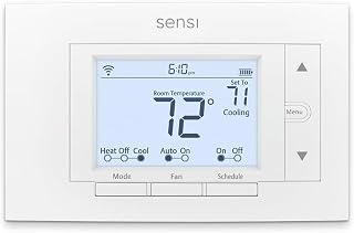 Sensi Smart Thermostat, Wi-Fi, DIY, Alexa, Energy Star Certified, ST55